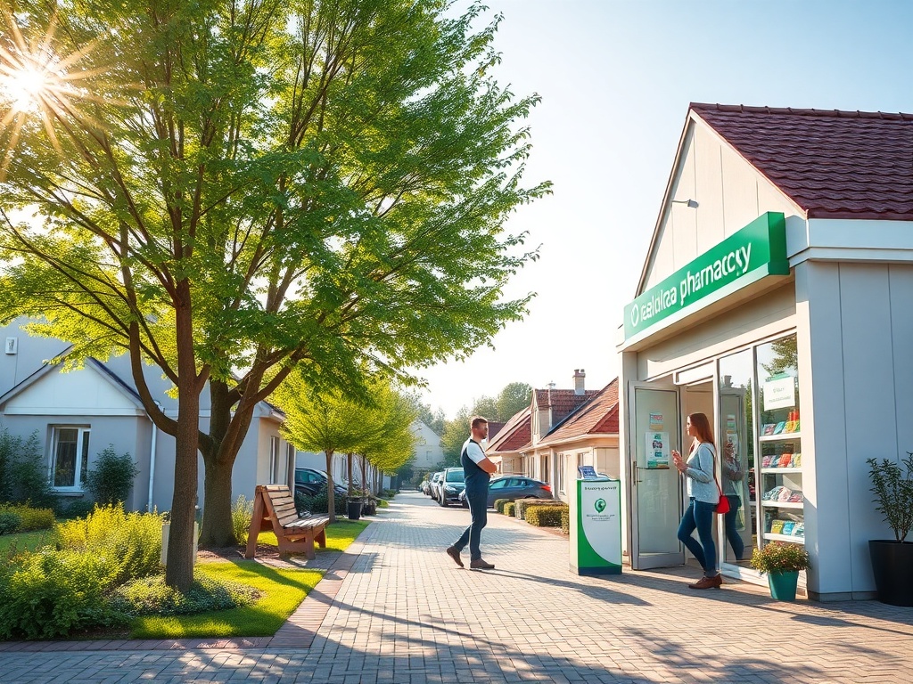 Mapa Kowala z ikonami symbolizującymi kolejki do specjalistów medycznych, ilustrująca problem kolejek do specjalistów Kowal.