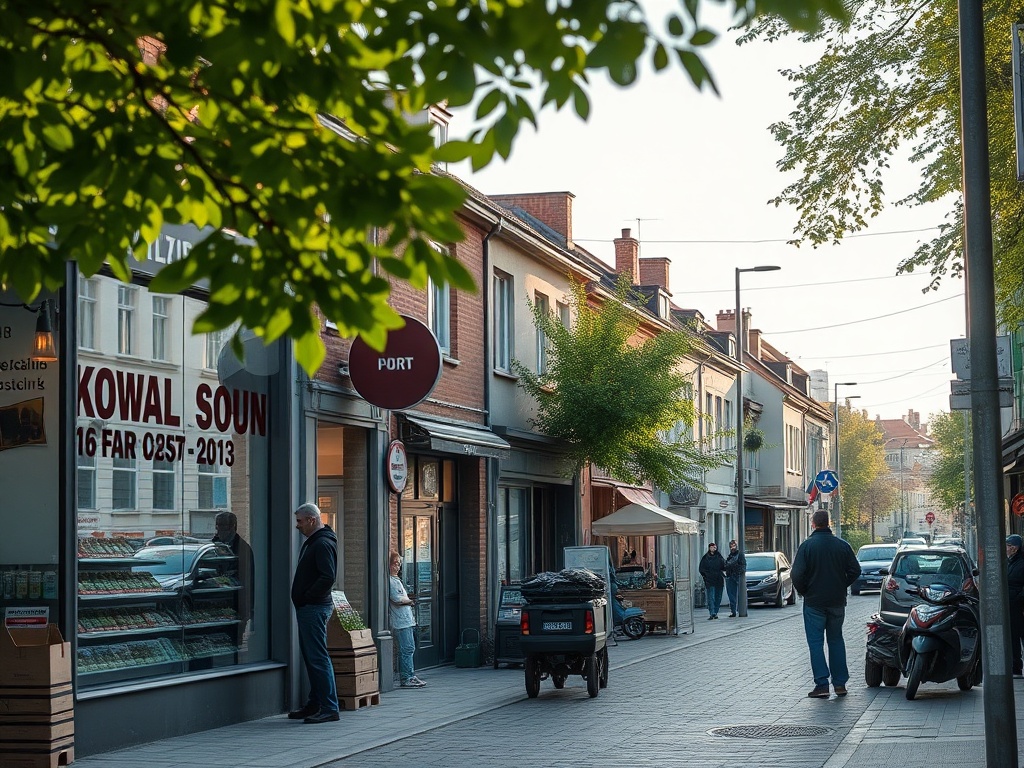 Mapa Kowala z zaznaczonymi inwestycjami finansowanymi z Funduszy Europejskich, prezentująca rozwój miasta.